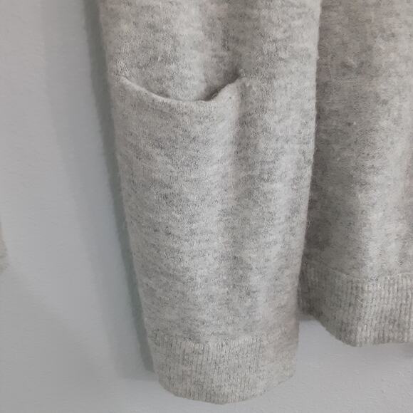 Wilfred Free Unwind Cardigan Alpaca Wool Blend Gray Open Front Womens S Cozycore - Picture 3 of 11